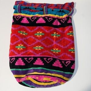 Hammacher Schlemmer Color X-Large Towel Tote Back Pack Beach Bonfire Vacation